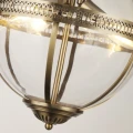 Lampa wisząca Coronet antyczny mosiądz 3 x E14