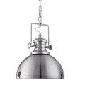 Lampa wisząca Louisiana srebrna satyna śr. 31cm. E27