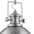 Lampa wisząca Louisiana srebrna satyna śr. 31cm. E27