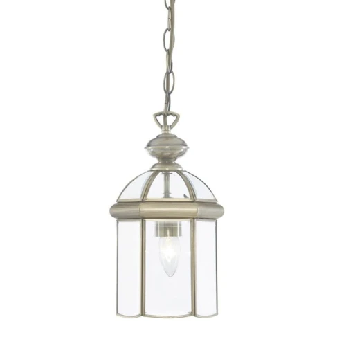 Lampa wisząca Lantern antyczny mosiądz śr. 18cm. E27