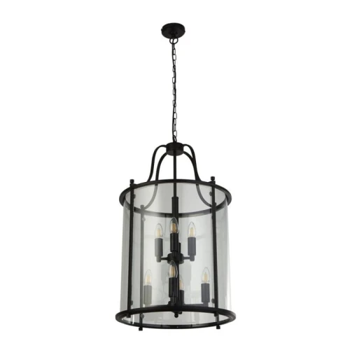 Lampa wisząca Lantern Grande 8Lt czarny śr. 43 cm. 8 x E14