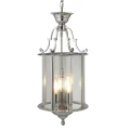 Lampa wisząca Lantern 3Lt chrom śr. 25 cm. 3xE14
