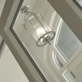 Lampa wisząca Lantern 3Lt chrom śr. 25 cm. 3xE14