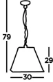Lampa wisząca Lantern Noir czarny E27