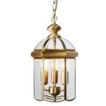 Lantern 3Lt antyczny mosiądz śr. 22 cm. 3xE14 Lampa wisząca