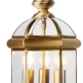 Lampa wisząca Lantern 3Lt antyczny mosiądz śr. 22 cm. 3xE14