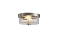 Łazienkowa lampa sufitowa Preston 2Lt srebrna satyna śr. 33cm. 2xE27