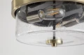 Łazienkowa lampa sufitowa Preston 2Lt antyczny mosiądz śr. 33cm. 2xE27
