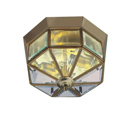 Lampa sufitowa Pisa III antyczny mosiądz śr. 23cm. 2xE14