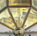Lampa sufitowa Pisa III antyczny mosiądz śr. 23cm. 2xE14