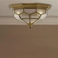 Lampa sufitowa Pisa II 2Lt antyczny mosiądz śr. 29cm. 2xE14