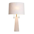 Lampa stołowa z dwoma włącznikami Lux & Belle 2LT alabaster 2xE27