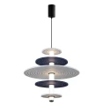 Lampa wisząca AZUL szary | niebieski | czarny Ø49cm. LED 16W 3000K