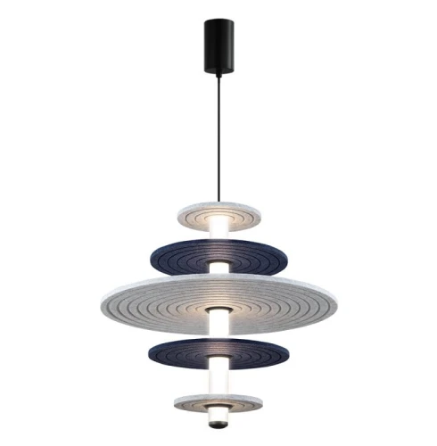 Lampa wisząca AZUL szary | niebieski | czarny Ø49cm. LED 16W 3000K