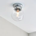 Łazienkowa lampa sufitowa Cheswick chrom śr. 20cm. E27 IP44