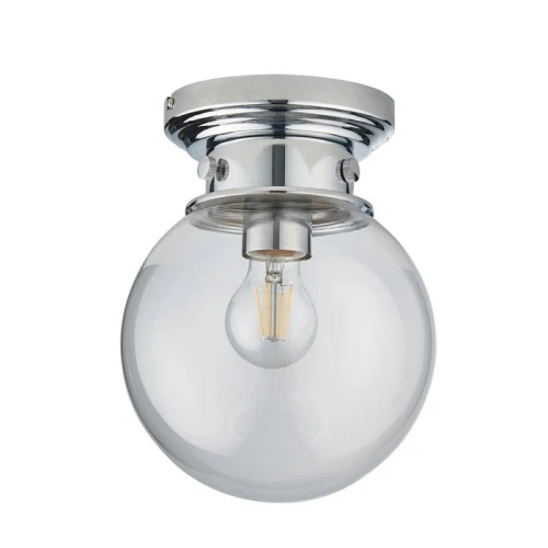 Łazienkowa lampa sufitowa Cheswick chrom śr. 20cm. E27 IP44