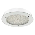 Łazienkowa lampa sufitowa Peta chrom | kryształ  Ø31cm. LED 20W 3000K