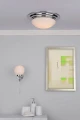 Łazienkowa lampa sufitowa Barclay chrom Ø38cm. E27 IP44