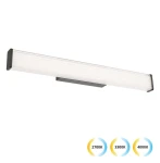 Romina czarny szer. 60cm. LED 15W DIP SWITCH 2700K/3300K/4000K IP44 Kinkiet łazienkowy ze zmianą barwy światła
