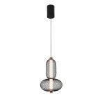 Margot czarny | złoty LED 9W 3000K Lampa wisząca