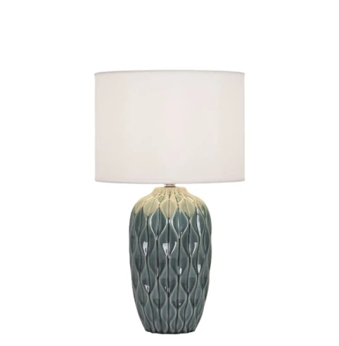 Lampa stołowa Pineaple zielony | biały E27