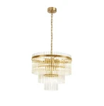 Sabrina złoty Ø45cm. 7xE14 Lampa wisząca | Żyrandol