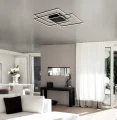 Lampa sufitowa Daniel czarny piaskowy LED 80W 3000K