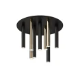 Lampa sufitowa ściemnialna Ballet czarny | złoty Ø42cm. LED