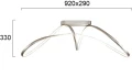 Lampa sufitowa Caprice srebrny LED 51W 3000K