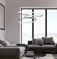 Lampa wisząca CORT srebrny Ø52cm. LED 40W 3000K
