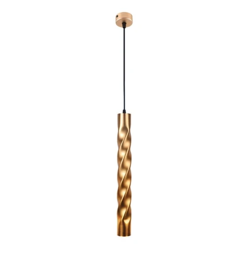 Lampa wisząca tuba Marley złoty GU10