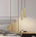 Lampa wisząca tuba Paloma złoty mat GU10