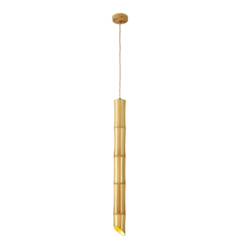 Lampa wisząca tuba Bamboo złoty GU10
