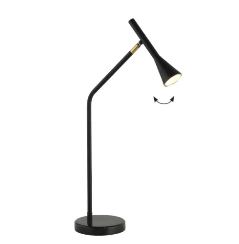 Lampka stołowa regulowana Melody czarny mat GU10
