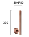 Kinkiet ścienny ściemnialny góra - dół Elliot miedź LED dim. 11W 3000K