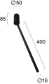 Spot | Reflektor Zenia czarny LED 4W 3000K