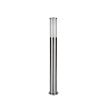 BRASO 5 chrom szczotkowany 60 cm lampa ogrodowa stojąca E27 IP65