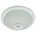 Plafon szklany śr. 30cm. 2xE27 z czujnikiem PIR