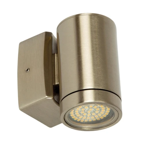 Kinkiet zewnętrzny Braso chrom szczotkowany (stal 304) GU10 IP65