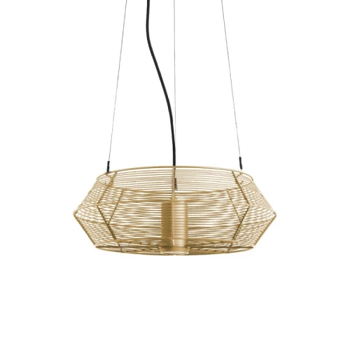Zewnętrzna lampa wisząca z kwietnikiem Orance złoty ø45cm. GU10 IP44