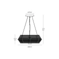 Zewnętrzna lampa wisząca z kwietnikiem Orance złoty ø45cm. GU10 IP44