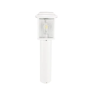 Tes biała wys. 60cm. E27 IP23 Trójkątna lampa ogrodowa stojąca