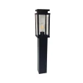 Czarna lampa ogrodowa stojąca Ola 80 cm E27 IP33