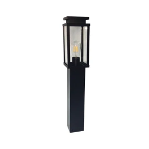 Ola czarna 80 cm lampa ogrodowa stojąca E27 IP33