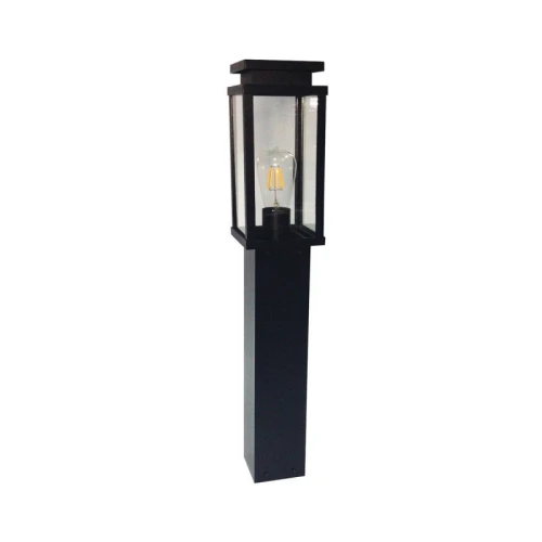 Czarna lampa ogrodowa stojąca Ola 80 cm E27 IP33