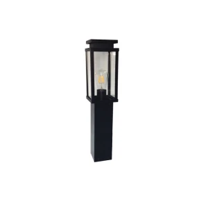 Ola czarna 60 cm lampa ogrodowa stojąca E27 IP33