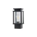 Ola czarna 28 cm lampa ogrodowa stojąca E27 IP33