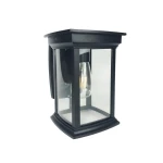 Fin czarny E27 IP23 Kinkiet zewnętrzny