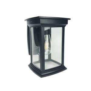 Fin czarny E27 IP23 Kinkiet zewnętrzny