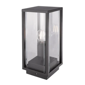 Glass antracyt wys. 35cm. E27 IP54 Lampa ogrodowa stojąca